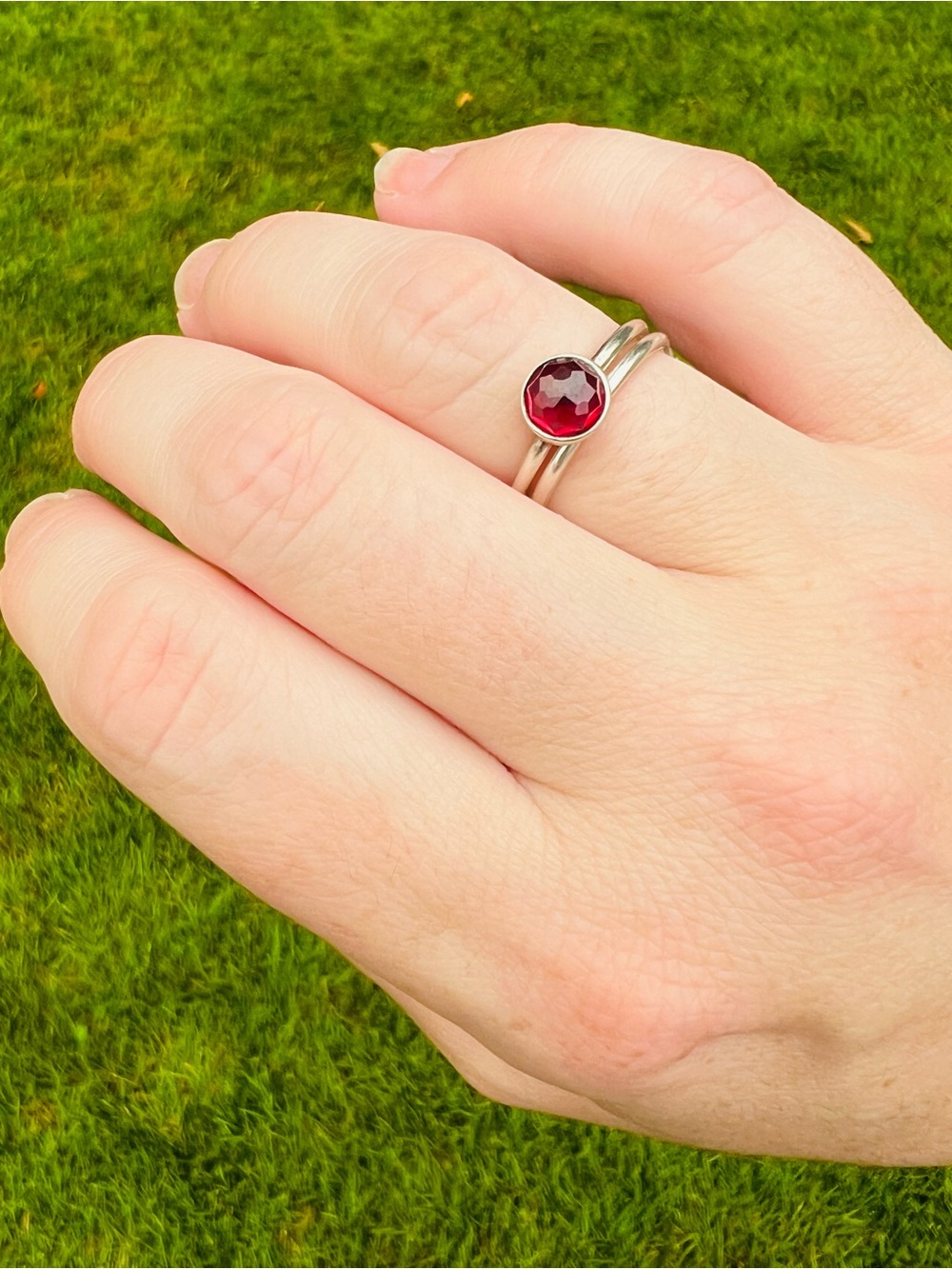 Pandora Sterling Silver (925) Solitaire Birthstone Ring - Approximately Size 6 - Picture 5 of 10